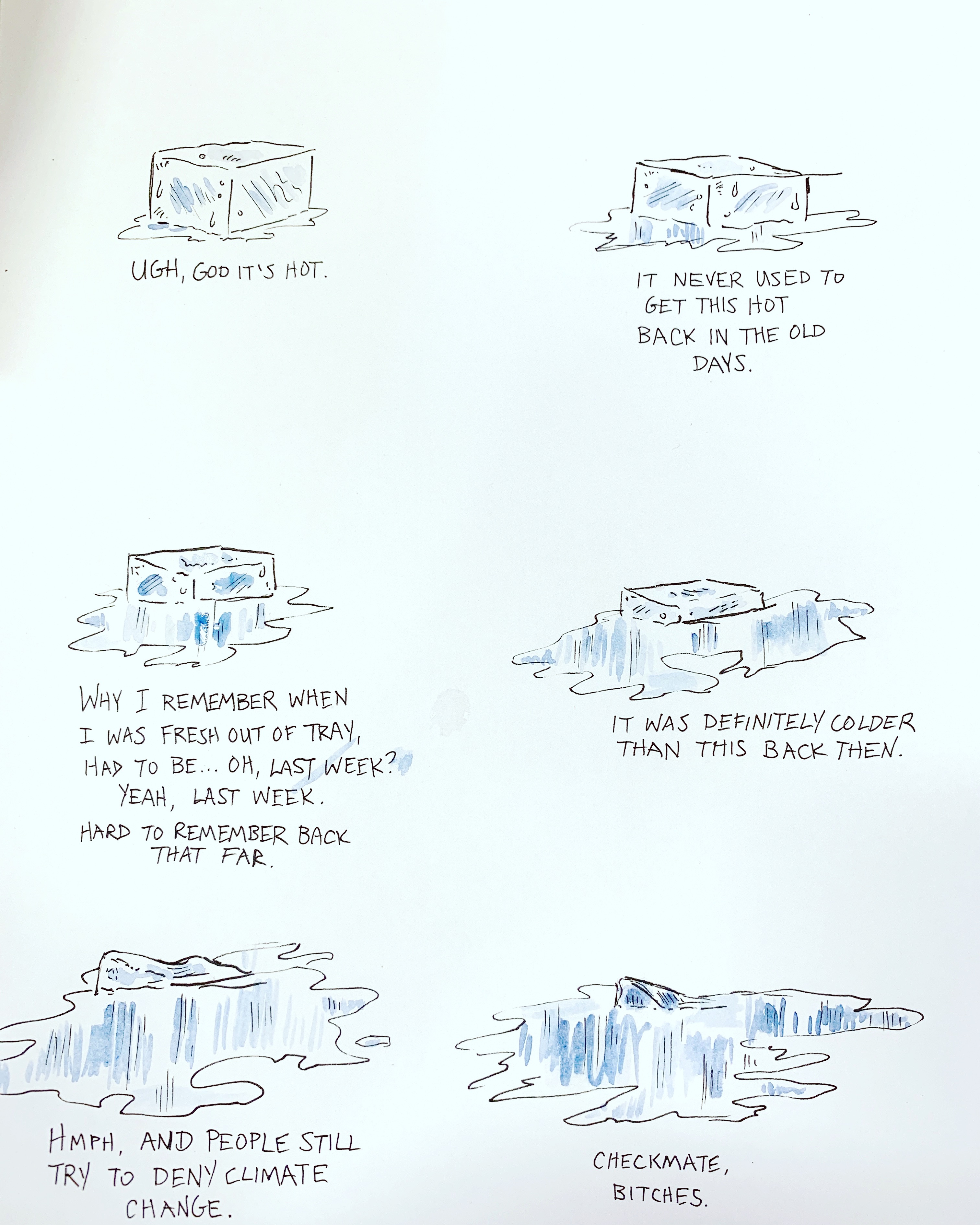 Melting ice cube diary comic